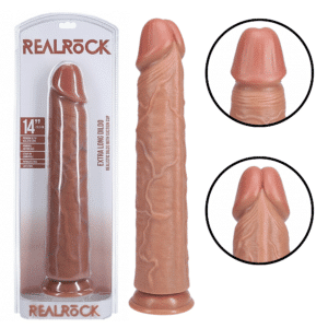 Pegging Suction Cup Big Dildo - Tan