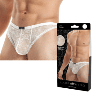 Thong Male Bondage Underwear White M-L