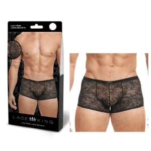 Boxer Male Bondage Underwear L/XL Black