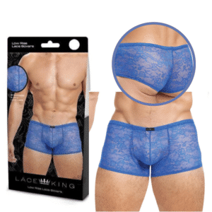 Boxer Male Bondage Underwear L/XL Blue