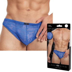 Thong Male Bondage Underwear Blue S-M