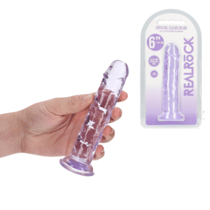 6-inch Straight Dong Dildo for Beginners - Purple