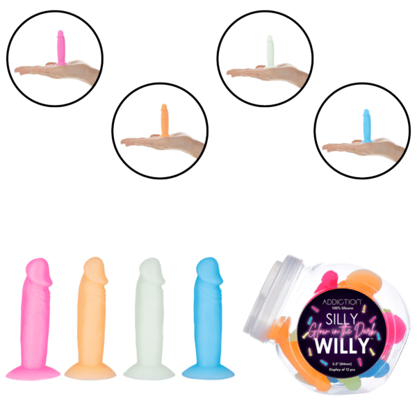 3.3-inch Silicone Dildo for Beginners - 12 pcs