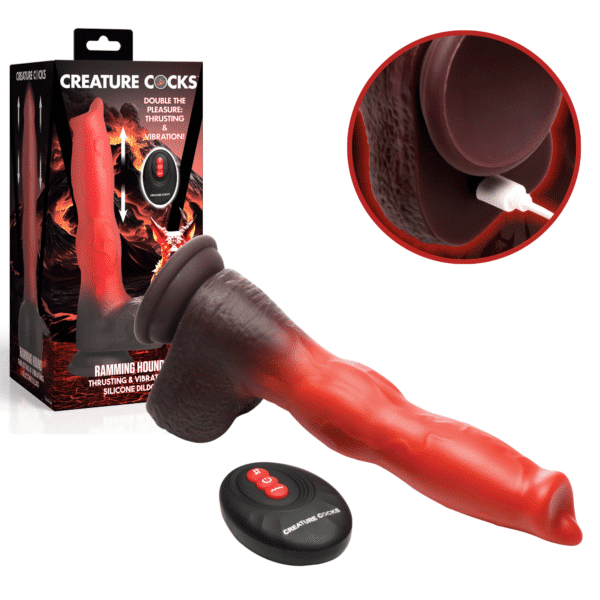 Vibrating Fantasy Silicone Dildo With Remote Control