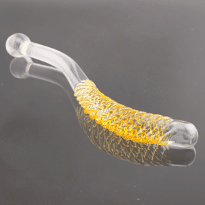 artistic glass curved dildo