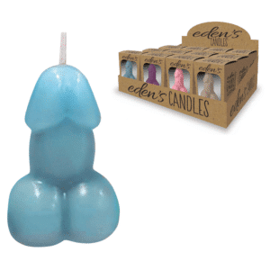 Eden’s Candle Vanilla Scented Penis POP Display of 12 Candles