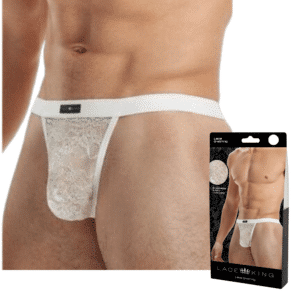 Men Male Bondage Underwear White M-L