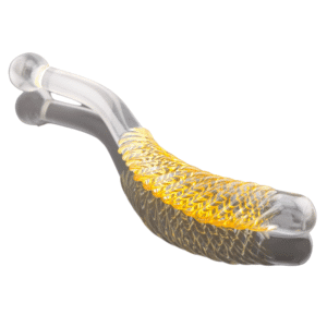 Sensual Crafts Golden Wave glass dildo