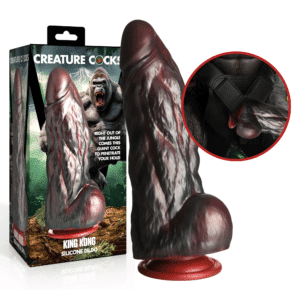 King Kong Harness Compatible Suction Cup Fantasy Silicone Thick Dildo