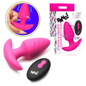 Silicone Remote Controlled Butt Plug Pink