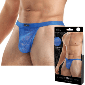 Breathable Male Bondage Underwear Blue L-XL