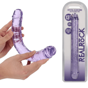 13-inch Realistic Double Dildo - Purple