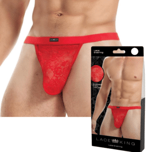 Breathable Male Bondage Underwear Red M-L