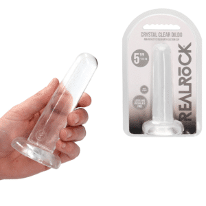 Non-Realistic Dildo With Suction Cup - Transparent