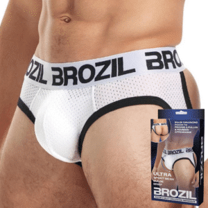 Male Bondage Underwear White L/XL