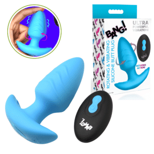 Remote Controlled Butt Plug Blue