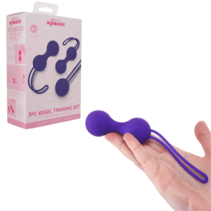 Bodywand Squeeze Silicone 3PC Weighted Kegel Training Set 3pc 37-65g