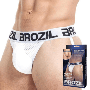 Mesh Jockstrap Male Bondage Underwear White S/M