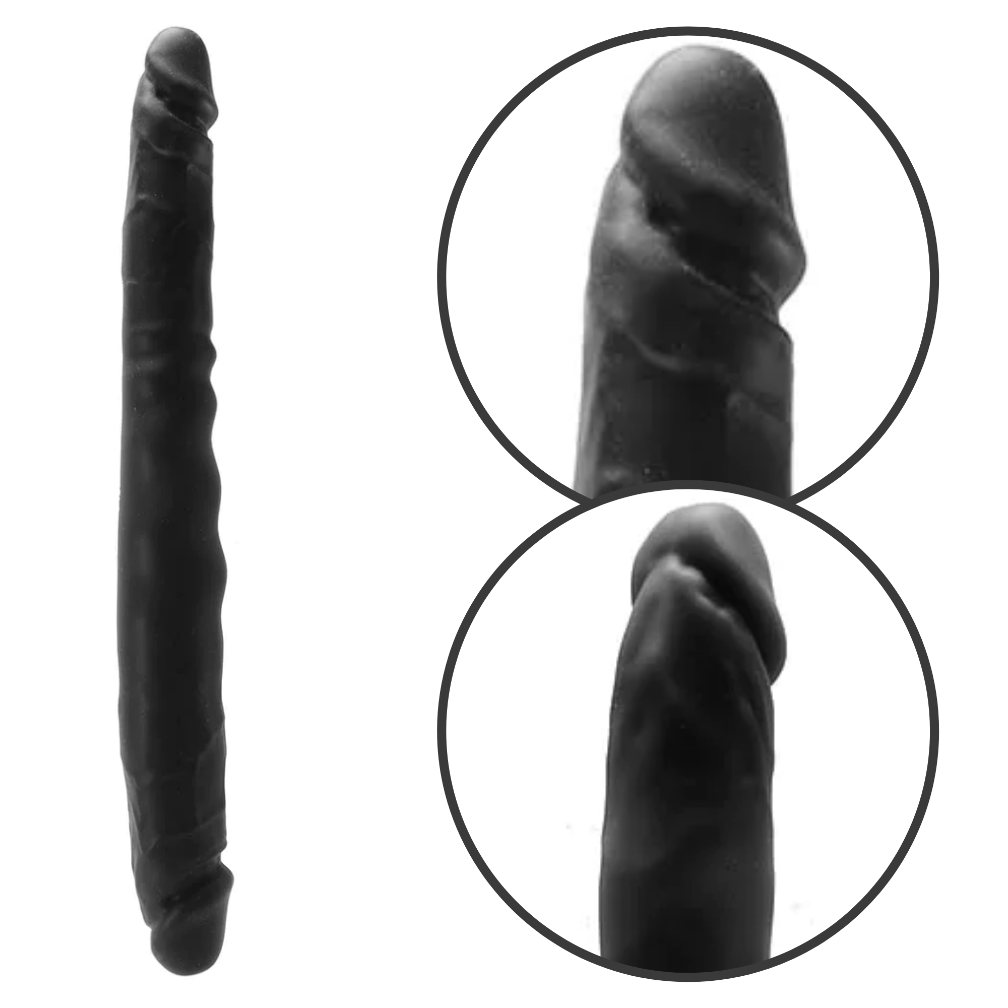 Colors Pleasure 12 Inch Silicone Realistic Double-Ended Dildo
