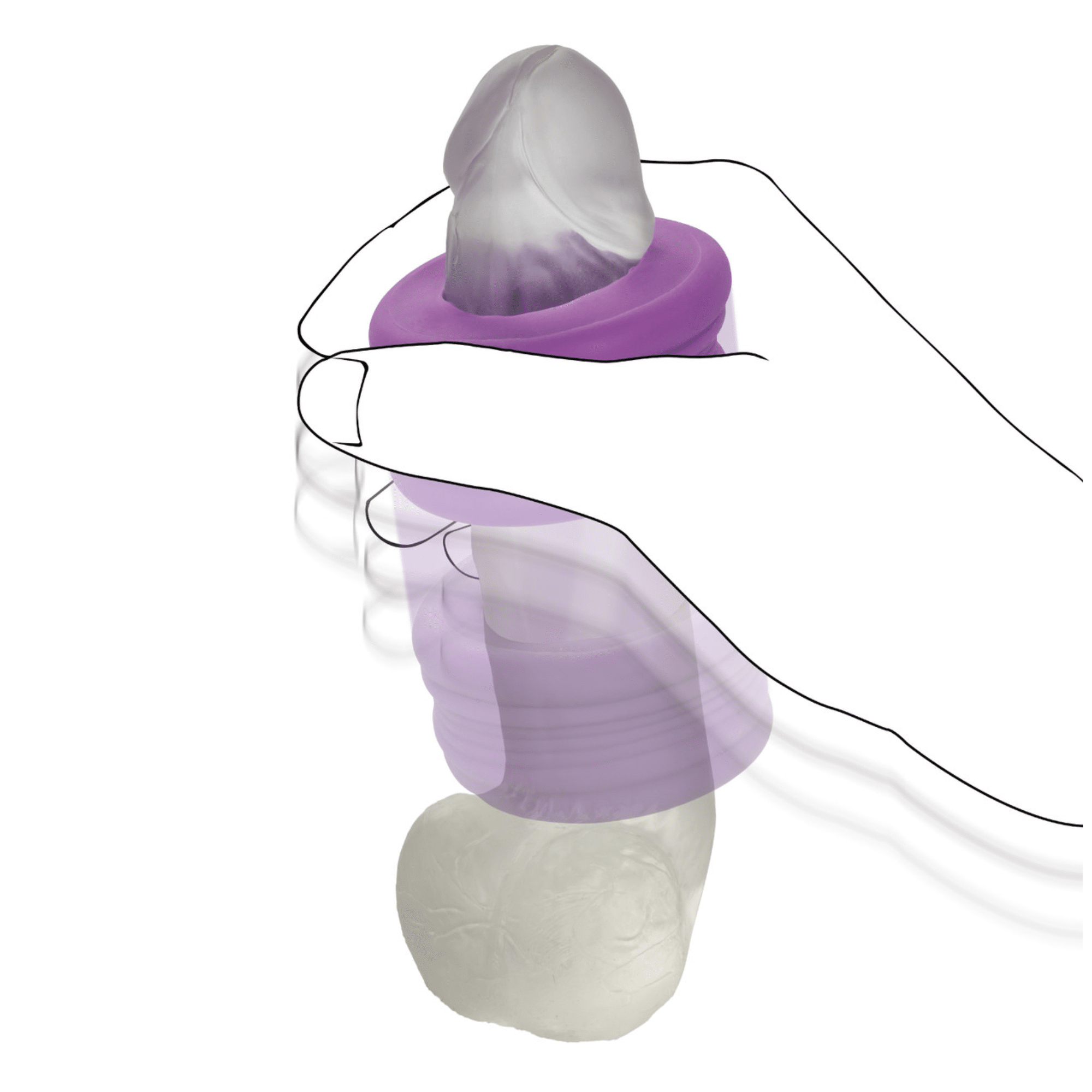 Slop Top Luv Glow-in-the-dark Blow Job Masturbation Sleeve