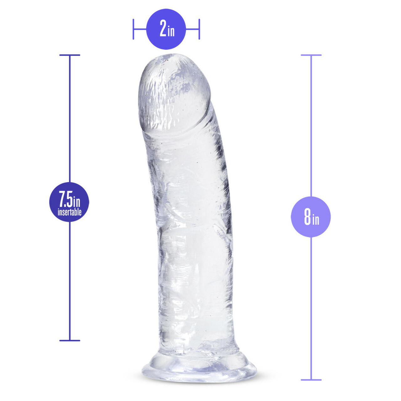 B Yours Plus Roar N Ride Clear Gspot Dildo
