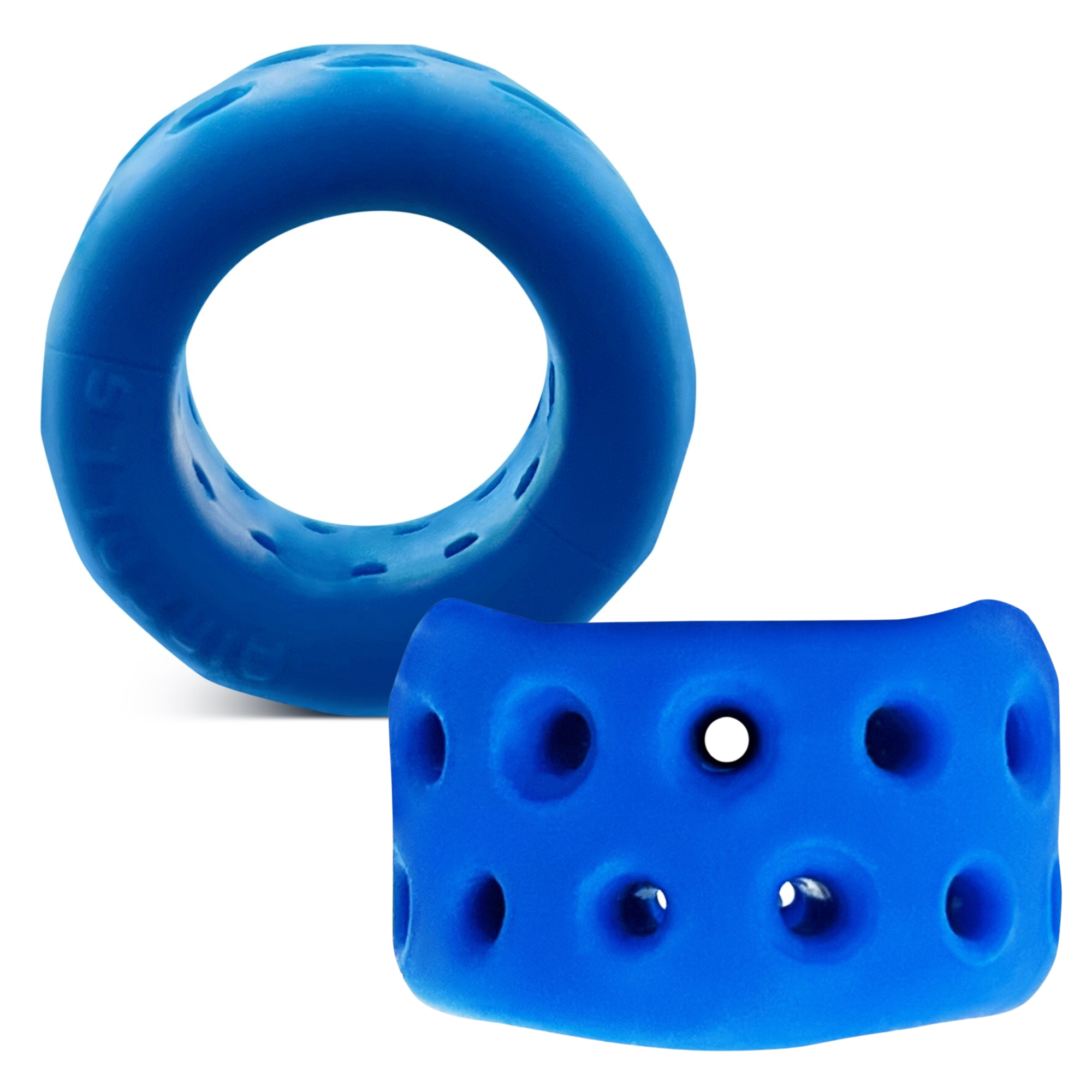 Oxballs Airballs Multiple Drainage Soft Smooth Silicone Penis Toy Ballstretcher