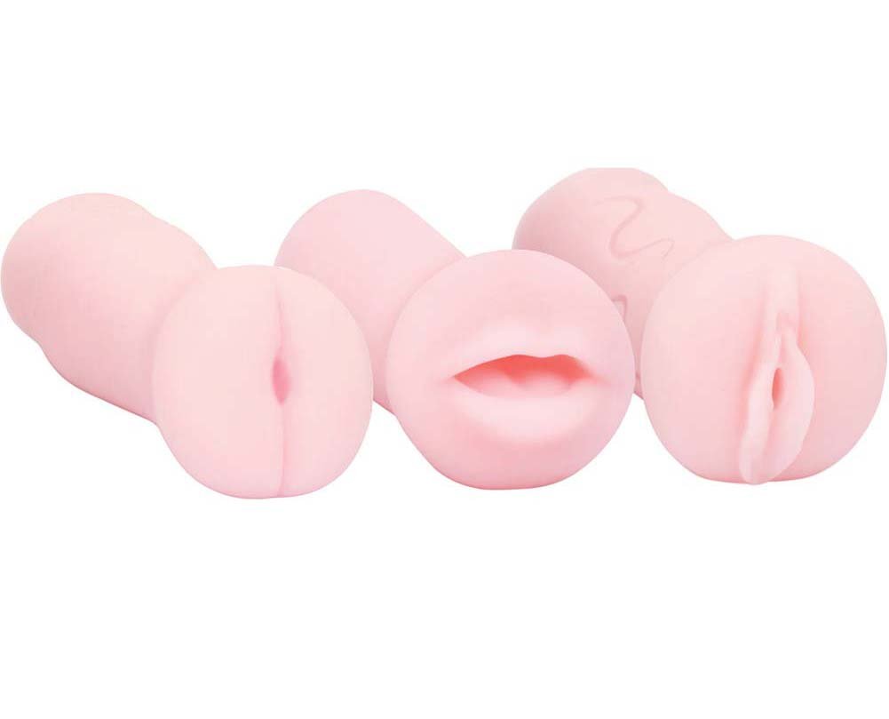 Imale Pocket Pink Mini Masturbator Trio Masturbation Sleeve set
