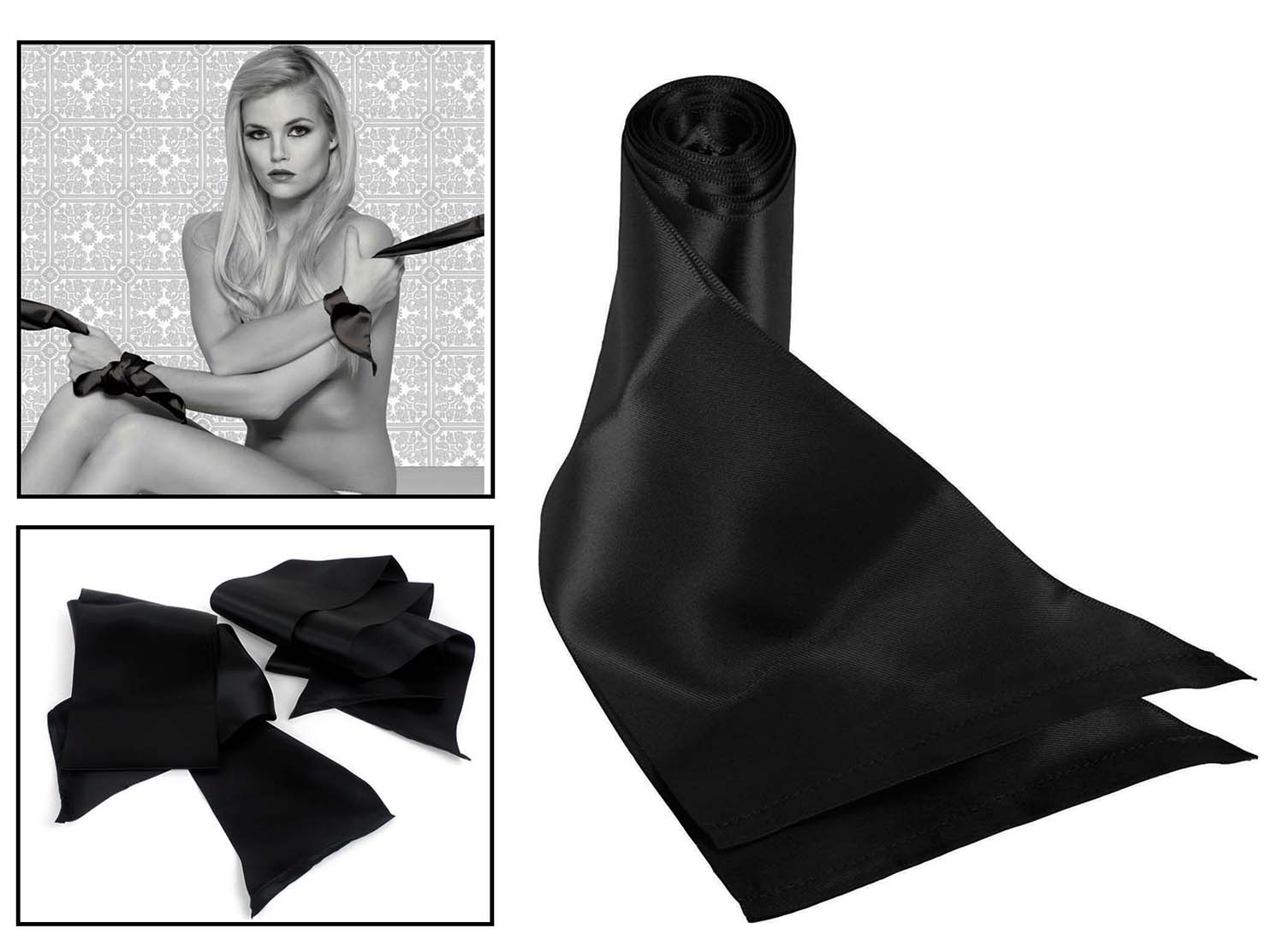 Sportsheets Sex And Mischief Beginners Silk Japanese Sash Neck and Wrist Restraint