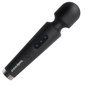 Power Wand  Rechargeable Silicone Wand Vibrator Massager By Bodywand – Black