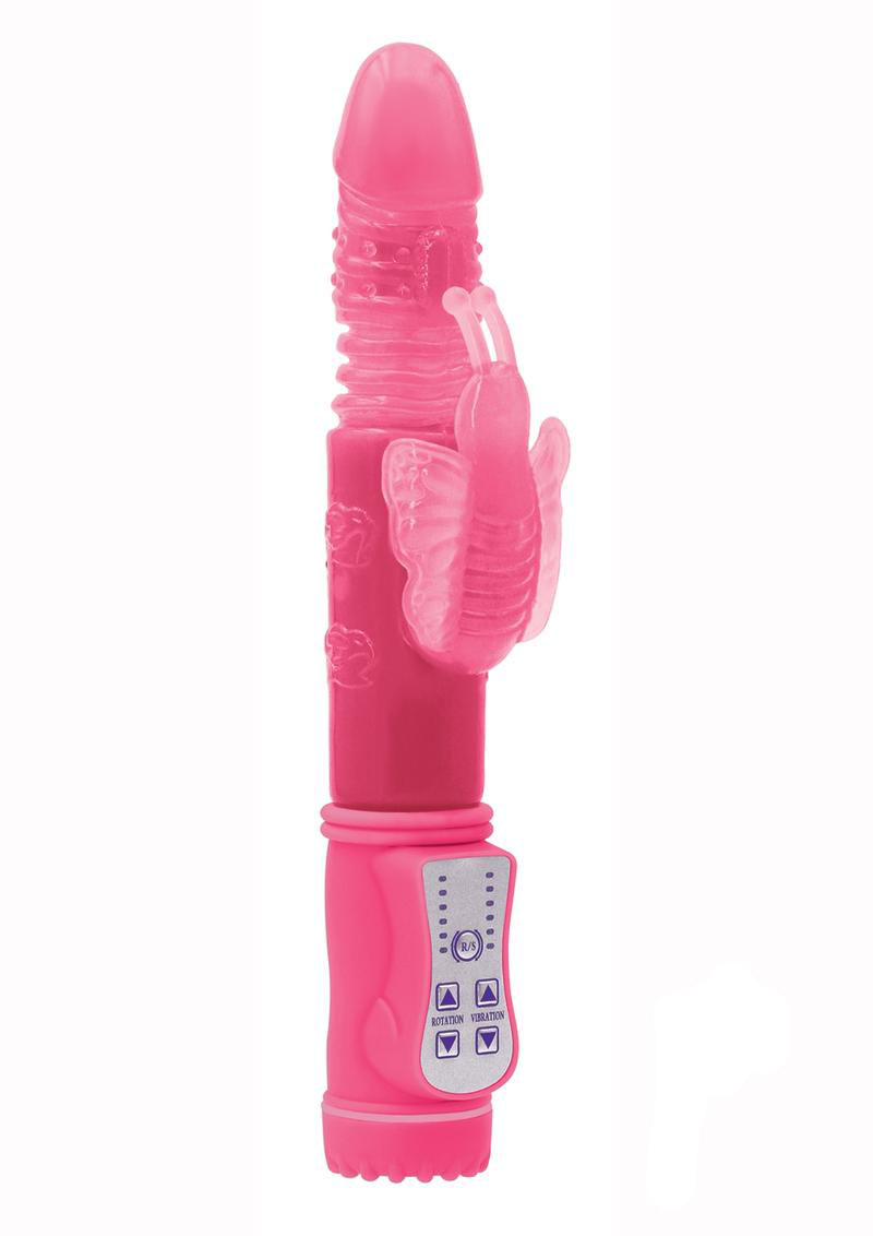 Firefly Glow-in-the-Dark Rabbit Thrusting Vibrator Ns Novelties
