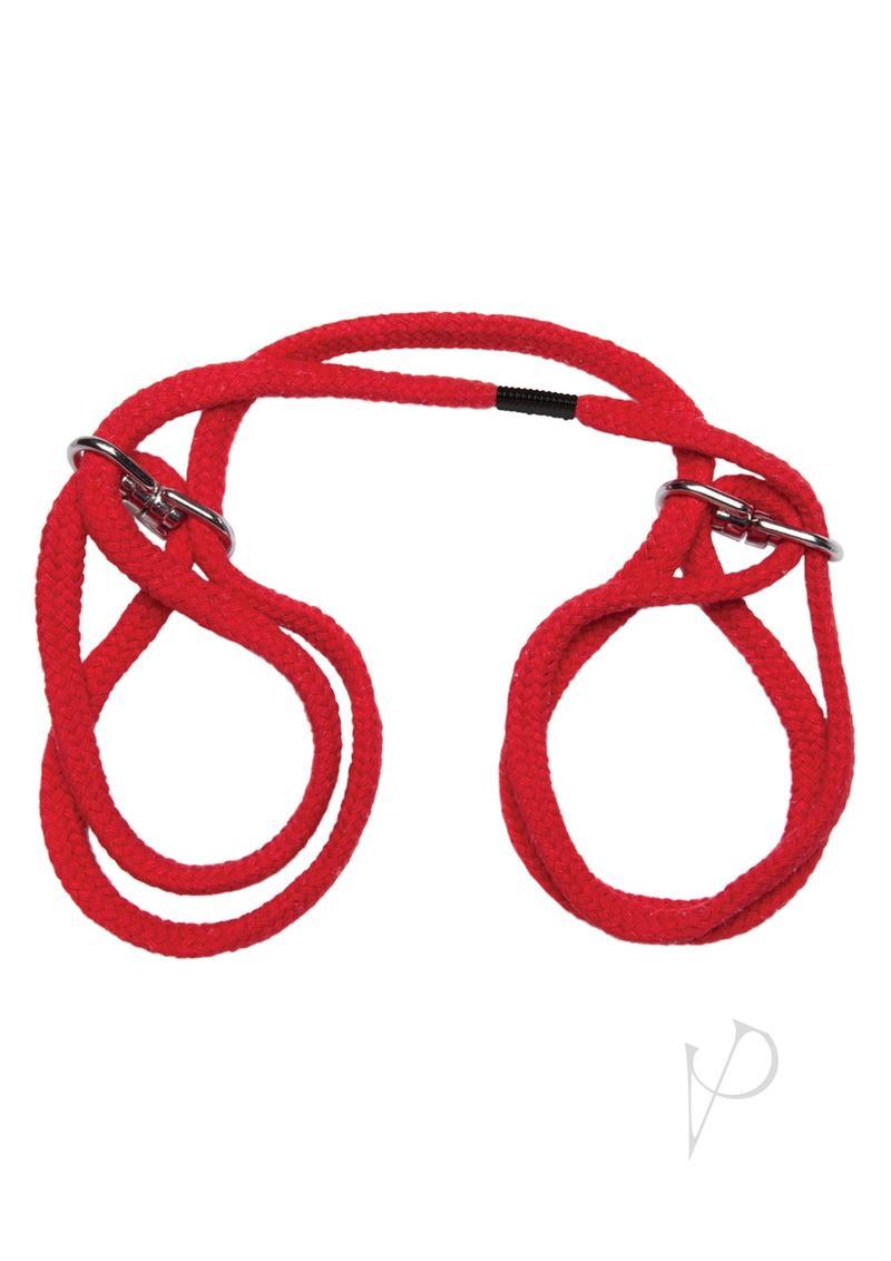 Japanese Style Cotton Handcuffs Red Doc Johnson