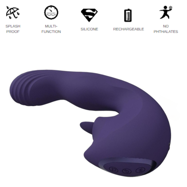 Yuki Dual Motor Rechargeable G-Spot Vibrator with External Massaging Beads