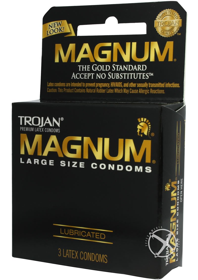 Trojan Condom Magnum Large Size Lubricated 