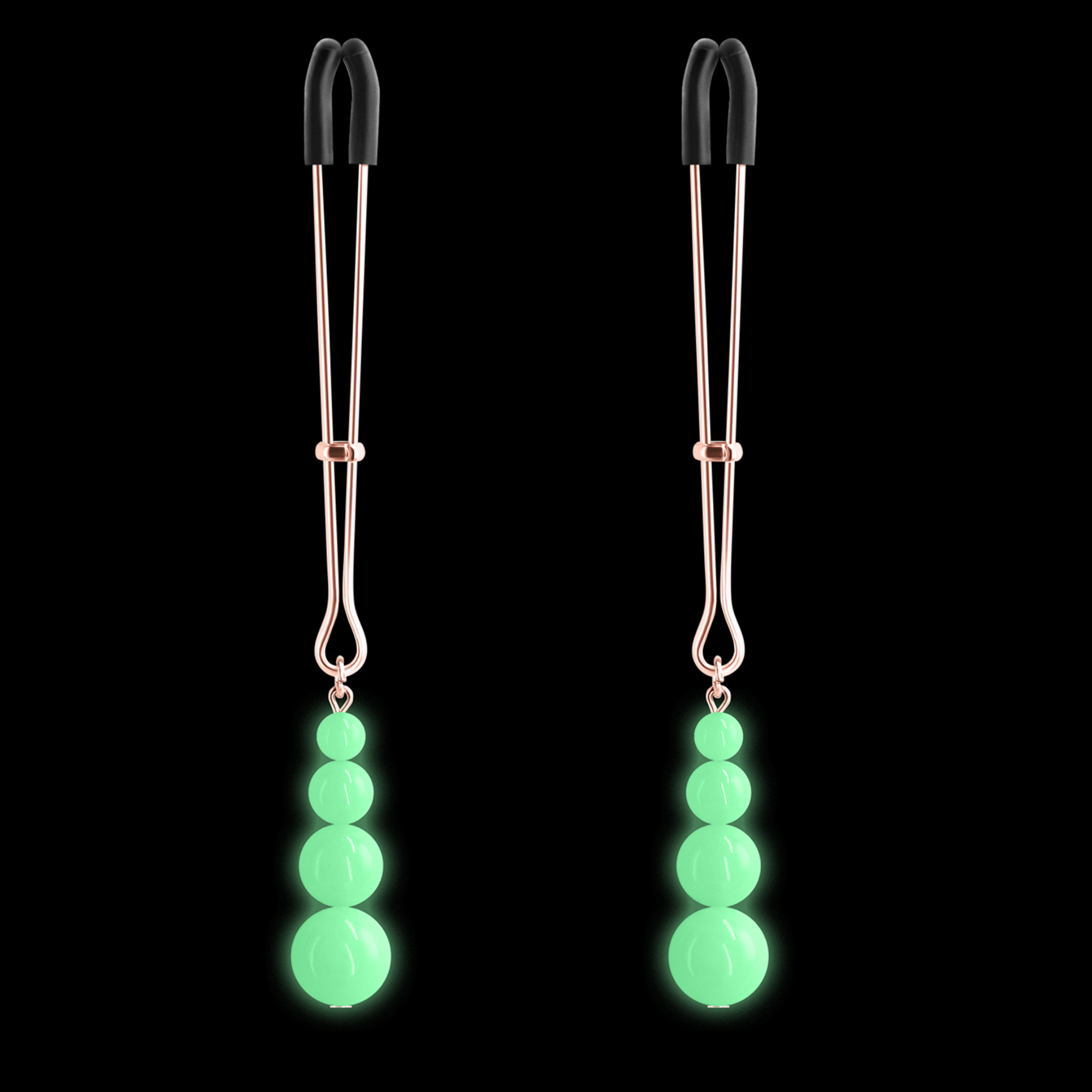 Bound Bondage Gear Adjustable Nipple Clamps G2 Glow-in-the-Dark