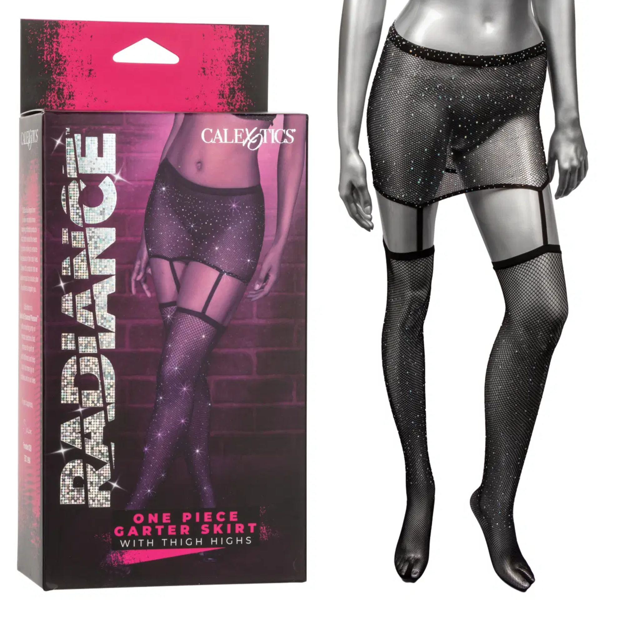 Radiance 1pc Garter Skirt Thigh High Women Sexy Clothing Mesh Stocking