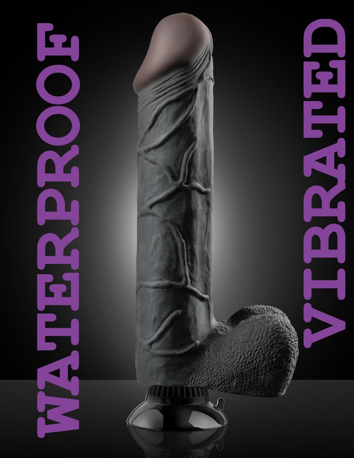 Real Feel Deluxe Wallbanger Realistic Vibrating Dildo 