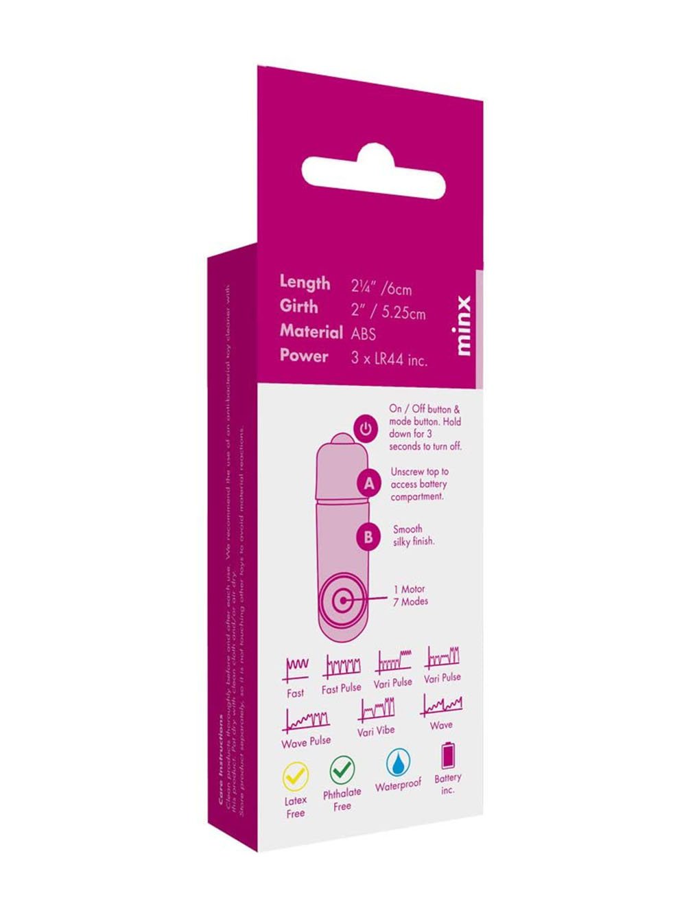 Minx Bliss Bullet Vibrator Waterproof