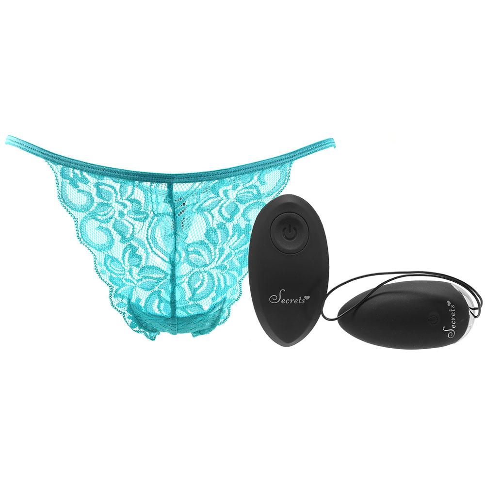Secrets Vibrating Lace Panties with Remote Control Egg Vibe