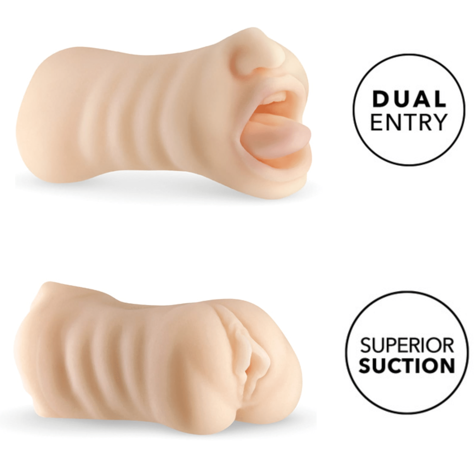 Barely Legal Harley Dual End Double Stroker Pussy and Blow Job Masturbator