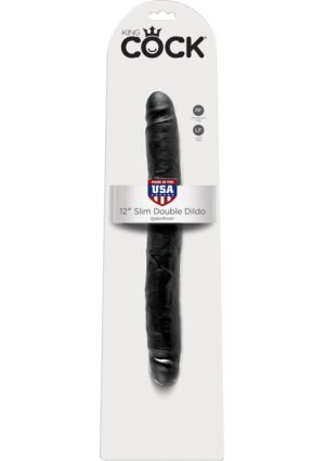 King Cock Slim Realistic Double Ended Dildo 12 Inch