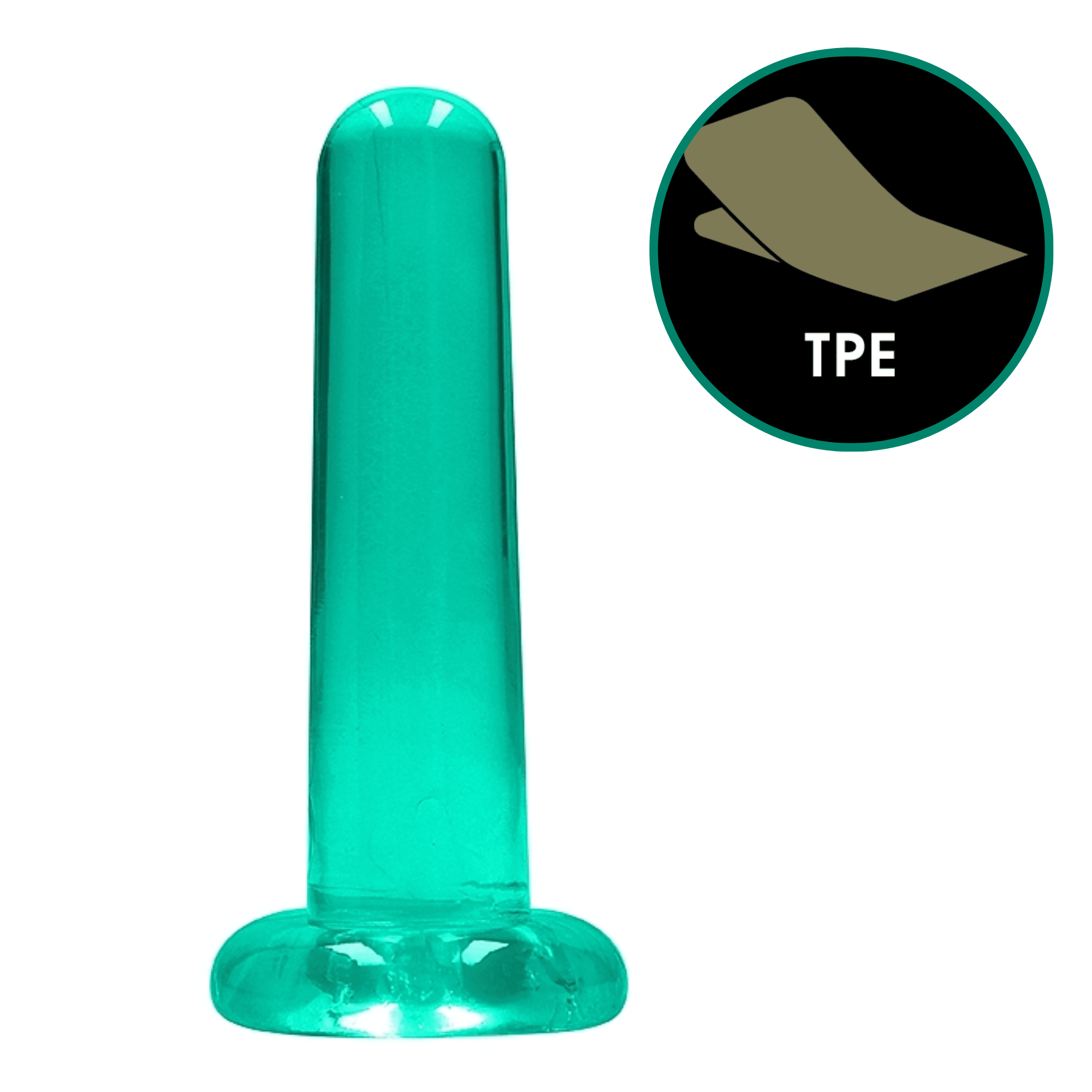 Realrock Crystal Clear 5.3-inch Non-Realistic Dildo With Suction Cup