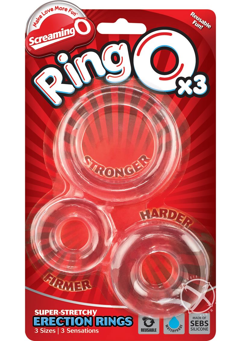 Ringo Penis Rings 3 Sizes Per Pack 6 Packs Per Counter Display