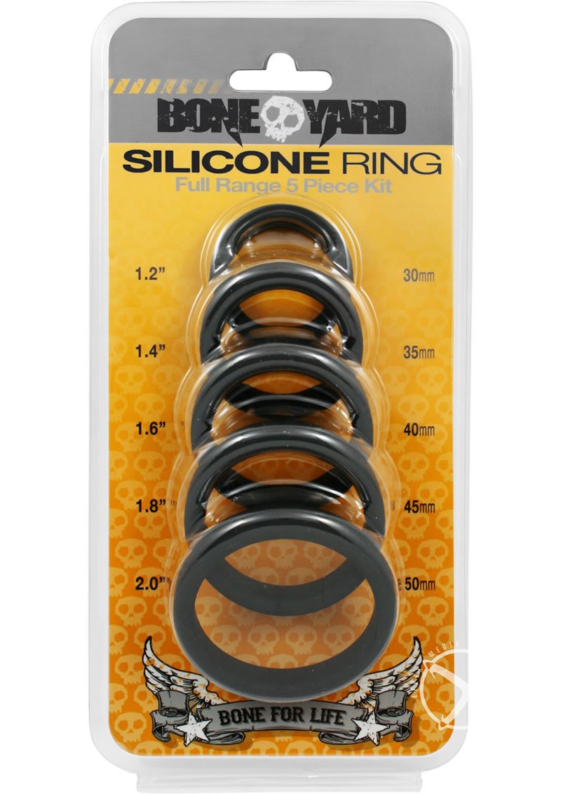 Bone Yard Silicone Penis Rings Full Range