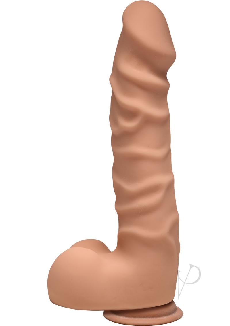 The D Raging D Dual Density Ultraskin Realistic Dildo With Balls