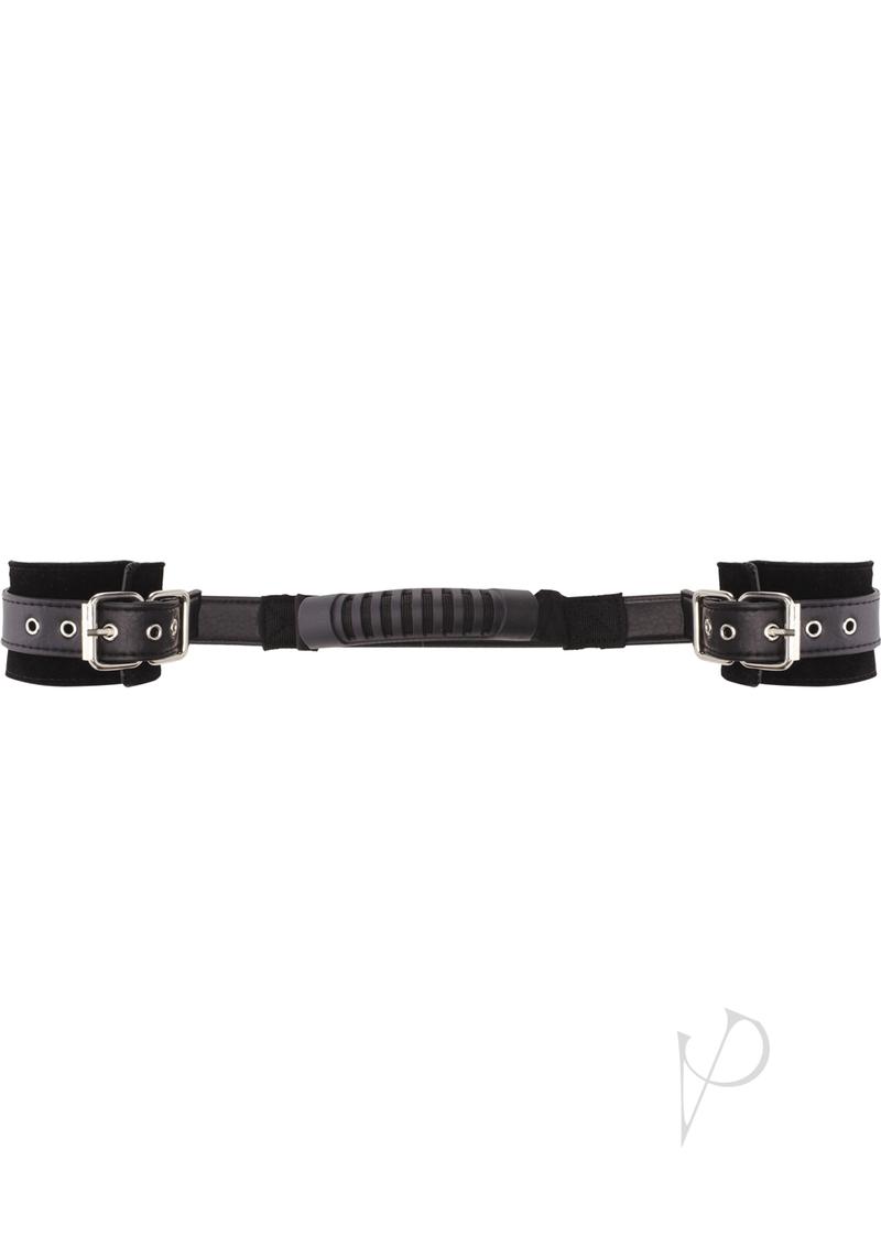 Ouch Adjustable Leather Handcuffs With Adjustable Straps