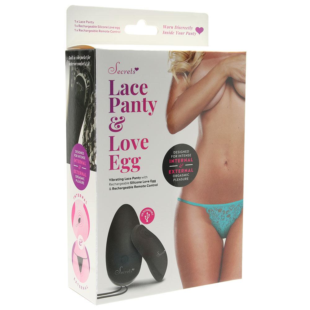 Secrets Vibrating Lace Panties with Remote Control Egg Vibe