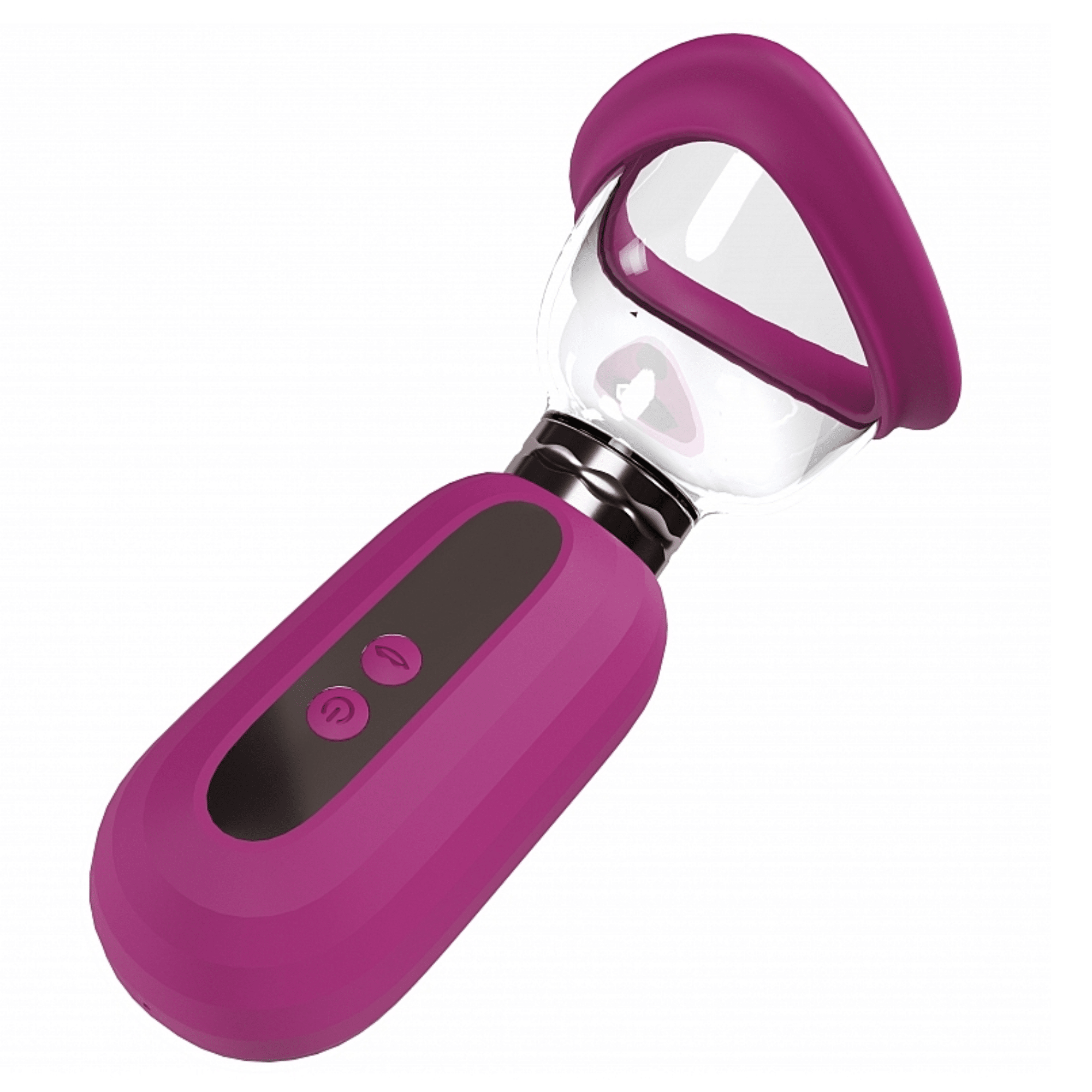 Pumped Dazzling Automatic Silicone Rechargeable Clitoral Breast Pump Vibrator