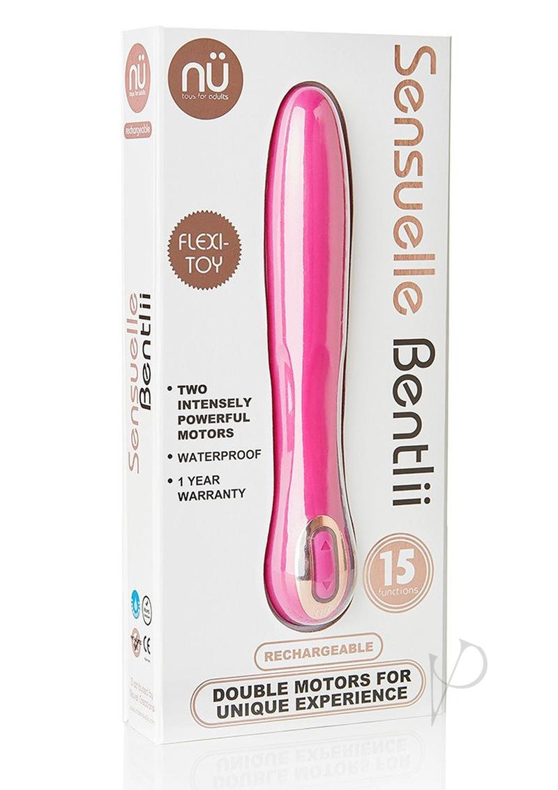 NU Sensuelle Bentlii 15-function Dual Motor USB Rechargeable Silicone Vibrator Waterproof