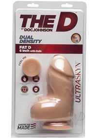 The D Fat Realistic Dual Density Thick Dildo With Balls