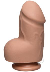 The D Fat Realistic Dual Density Thick Dildo With Balls